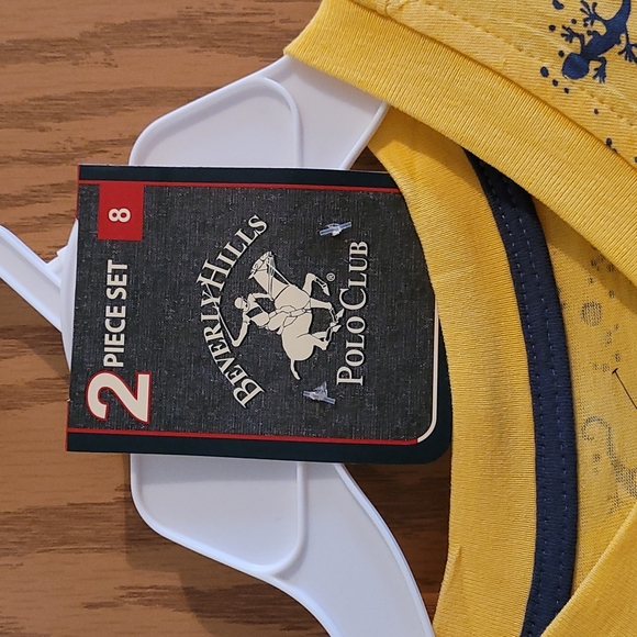 Beverly Hills PoloClub 8 Yellow Lizard & Blue Set - Picture 5 of 6